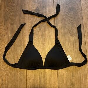 Mossimo black halter bikini top